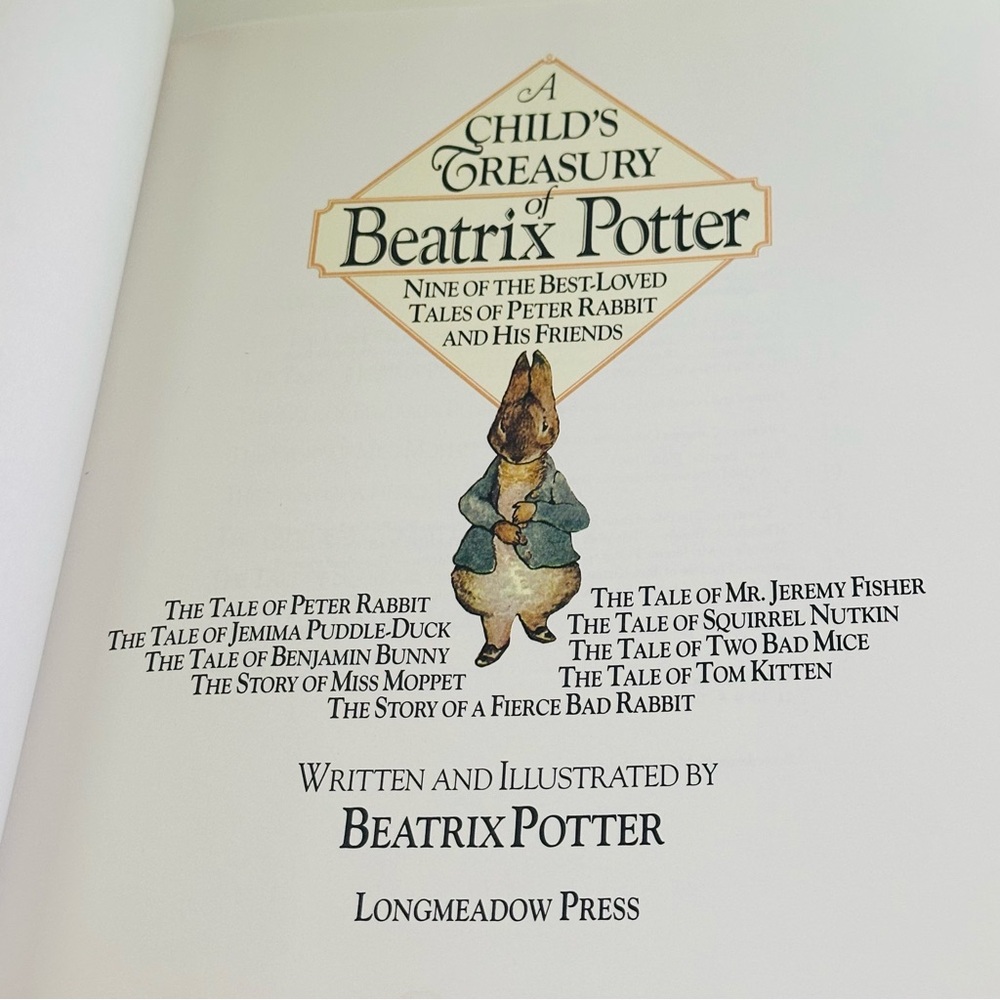 A Child's Treasury of Beatrix Potter Hardcover Book - Picture 3 of 12